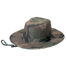 24 Bulk Youth Camouflage Twill Hunting Hat CAMO