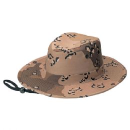 24 Bulk Youth Camouflage Twill Hunting Hat DESERT