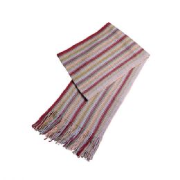 24 Bulk Ladies' Crocheted Knited Scarf LILAC