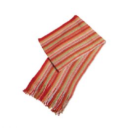 24 Bulk Ladies' Crocheted Knited Scarf ORANGE