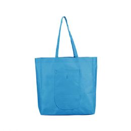 24 Bulk 100gram Non Woven Tote Bag BLUE
