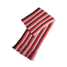 24 Bulk Ladies' Crocheted Knited Scarf RED
