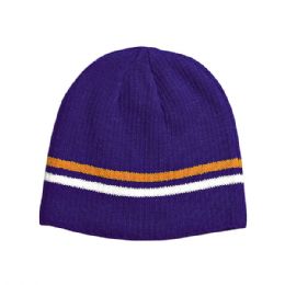 24 Bulk Ribbed Beanie ROYAL