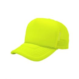 24 Bulk Trucker Summer Mesh Cap NEON.YELLOW