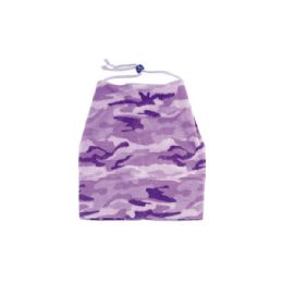 24 Bulk Camo Fleece Hat LILAC