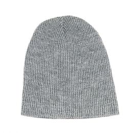 24 Bulk Slouched Beanie HEATHER_GREY