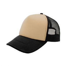 24 Bulk Summer Trucker Cap KK-BLK-BLK
