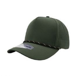 24 Bulk Perforated Performance Cap GREEN