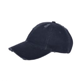 24 Bulk Low Profile Washed Cotton Twill Cap NAVY