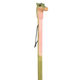 12 Bulk 48" Wooden Alligator Walking Stick