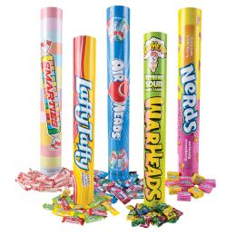 6 Bulk Super Bank Tube Candy Assortment 6pcs