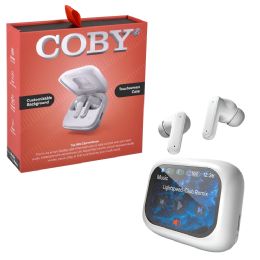 24 Bulk Coby Earbuds With Smart Display