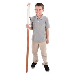 12 Bulk 48" Wooden Tiger Walking Stick