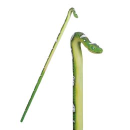 12 Bulk 48" Wooden Emerald Boa Walking Stick