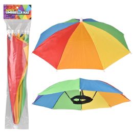 120 Bulk Rainbow Umbrella Hat 20 inch