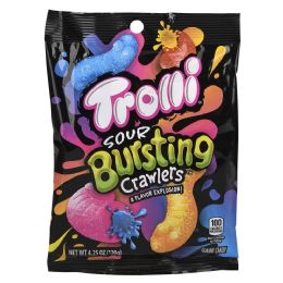 12 Bulk Peg Bag Trolli Sour Bursting Crawlers 4.25oz 12ct