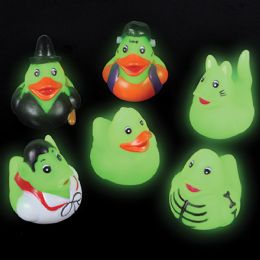576 Bulk 1.5"mini Glow In Dark Halloween Duckies