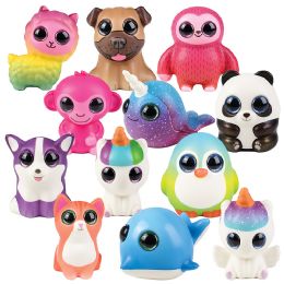 72 Bulk Sparkle Eye Squish Mix 5.5"