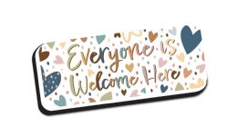 24 Bulk Magnetic Whiteboard Eraser Everyone Is Welcome Here 2 inch X 5 inch
