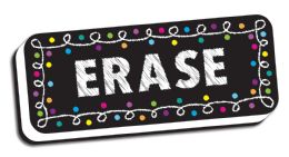24 Bulk Magnetic Whiteboard Eraser Chalk Loops 2 inch x 5 inch