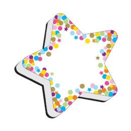 24 Bulk Magnetic Whiteboard Erasers Star Confetti