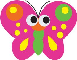 24 Bulk Magnetic Whiteboard Eraser Butterfly
