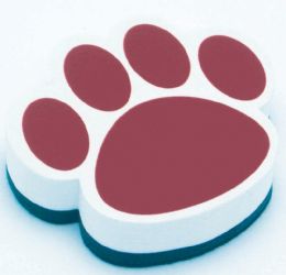24 Bulk Magnetic Whiteboard Eraser Maroon Paw