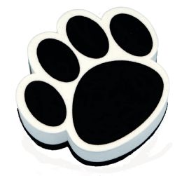 24 Bulk Magnetic Whiteboard Eraser Black Paw