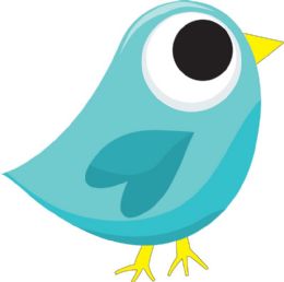 24 Bulk Magnetic Whiteboard Eraser Blue Tweet Bird