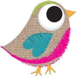 24 Bulk Magnetic Whiteboard Eraser Scribble Burlap Bird