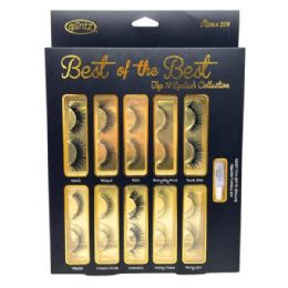 12 Bulk Glintz Best Of The Best 10 Pairs Eyelash Set With Glue