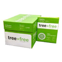 10 Bulk Tree Free (92) 8.5" X 11" White Copy Paper (10 Reams/case)