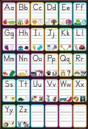 24 Bulk Smart Poly Chart 13"x19", Abc Pictures *grommett