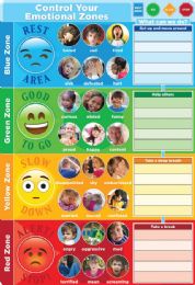 24 Bulk Control Your Emotions 13" X 19" Smart Poly Chart