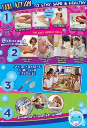 24 Bulk Smart Poly Chart 13"x19", Basic Hygiene