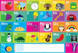 10 Bulk Placemat Studio, 10 Pack, ABC's, Learning Placemat, 13" x 19", Single Sided, Smart Poly