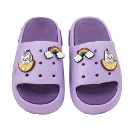 15 Bulk Girl's Charm Sandal Lilac&purple
