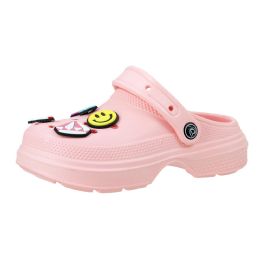 18 Bulk Girl's Charm Clog Peach
