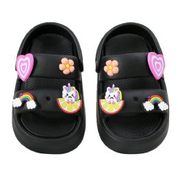 18 Bulk Girl's Charm Sandal Black