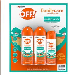 12 Bulk Off Family Care Smooth And Dry Insect Repellent Combo 3pack