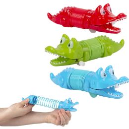 144 Bulk Wind Up Coil Spring Alligator 7 inch