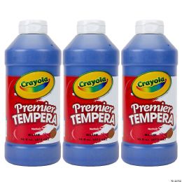 12 Bulk Crayola Premier Tempera Paint, 16 oz, Blue, Pack of 3