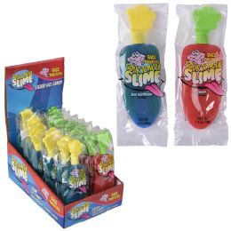 144 Bulk Sour Tongue Slime Candy Gel Blue Rasp/cherry