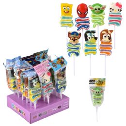 18 Bulk License Sour Belt And Sweet Gummy Skewer Asst 18ct