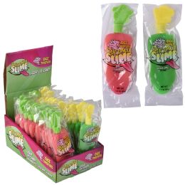 144 Bulk Sour Tongue Slime Candy Gel Straw/apple
