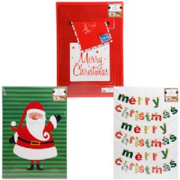 36 Bulk Gift Box Christmas Jumbo Printed Top White Bottom 14 X 20 X 4 Random Assorted