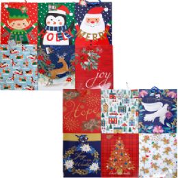 72 Bulk Gift Bag Xl Christmas 6 Asst 13 X 4 X 18in Upc Lab