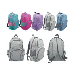 12 Bulk 18inch Backpack Assorted Colors