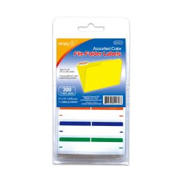 36 Bulk Assorted Color File Folder Labels