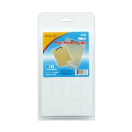 36 Bulk White Multipurpose Labels 1/2"x3/4"